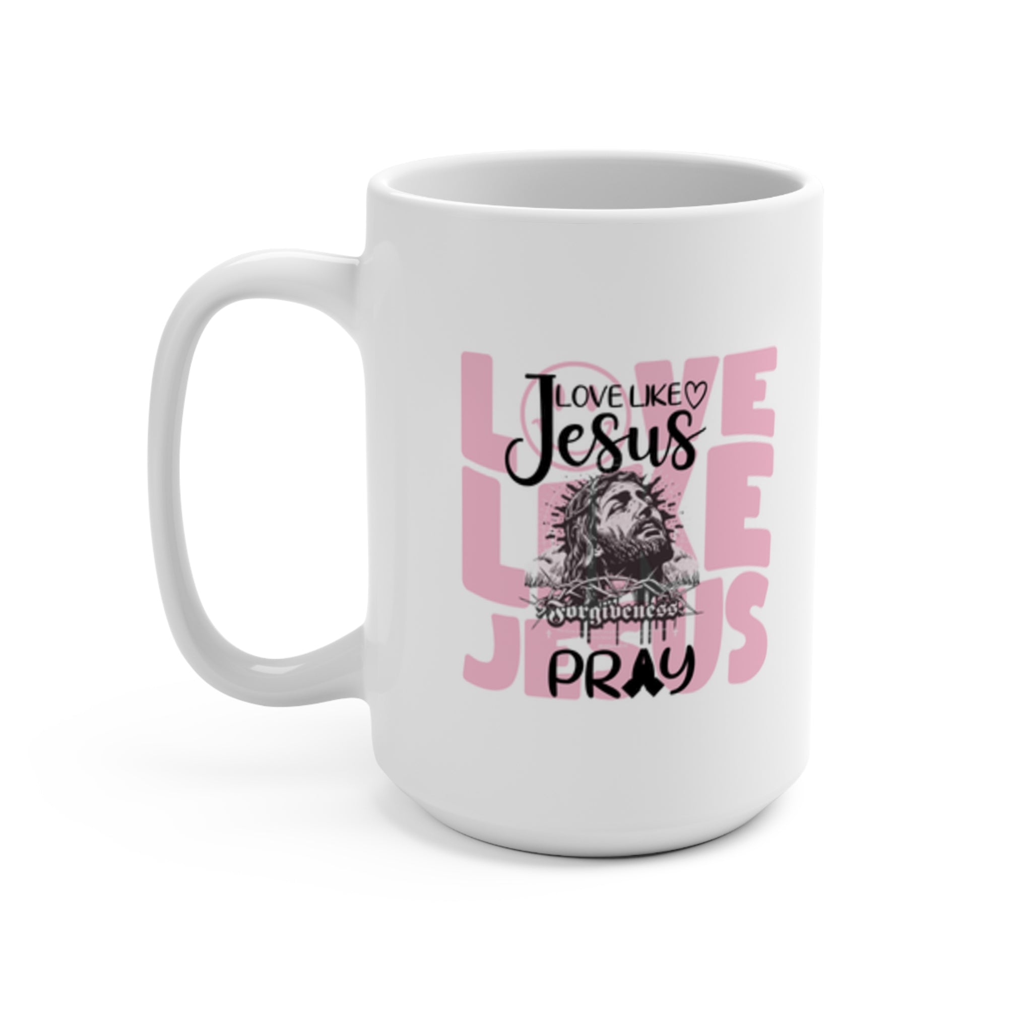Christian Faith Checklist Mug | Yes No Cross Graphic 15oz