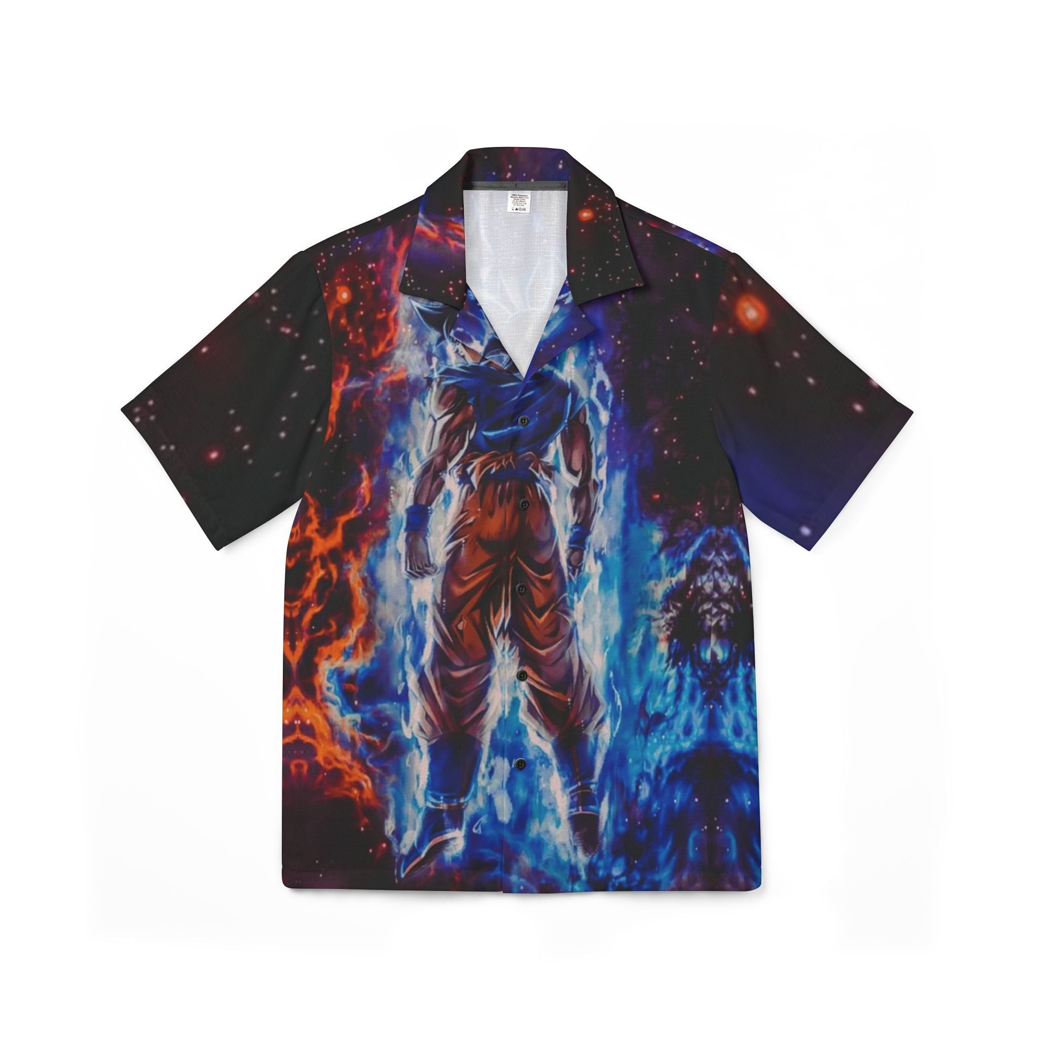 Goku Super Saiyan Aura Hawaiian Shirt — Anime AOP Camp Shirt