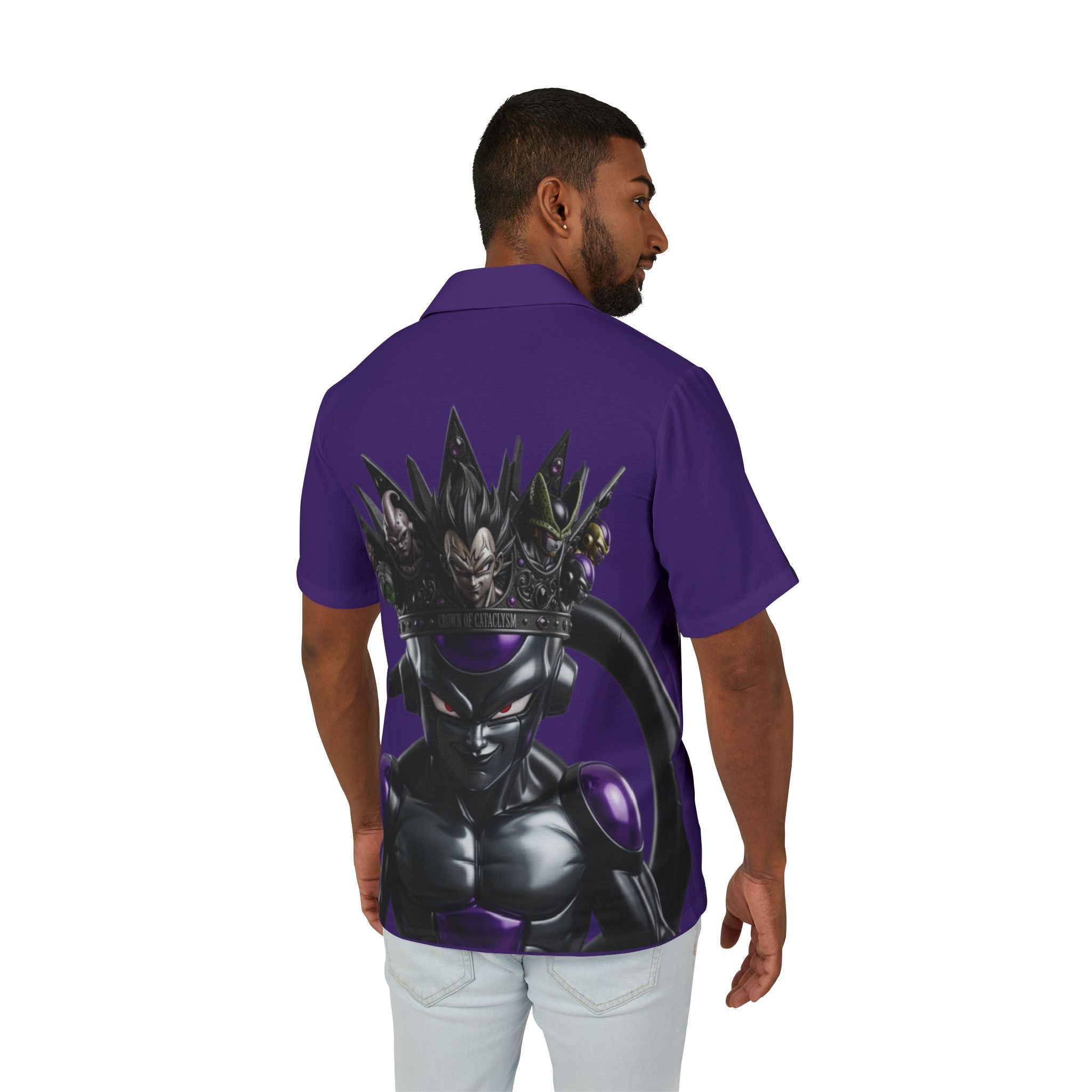 Dragon Ball Master Mind Hawaiian Camp Shirt — Men's Button-Up