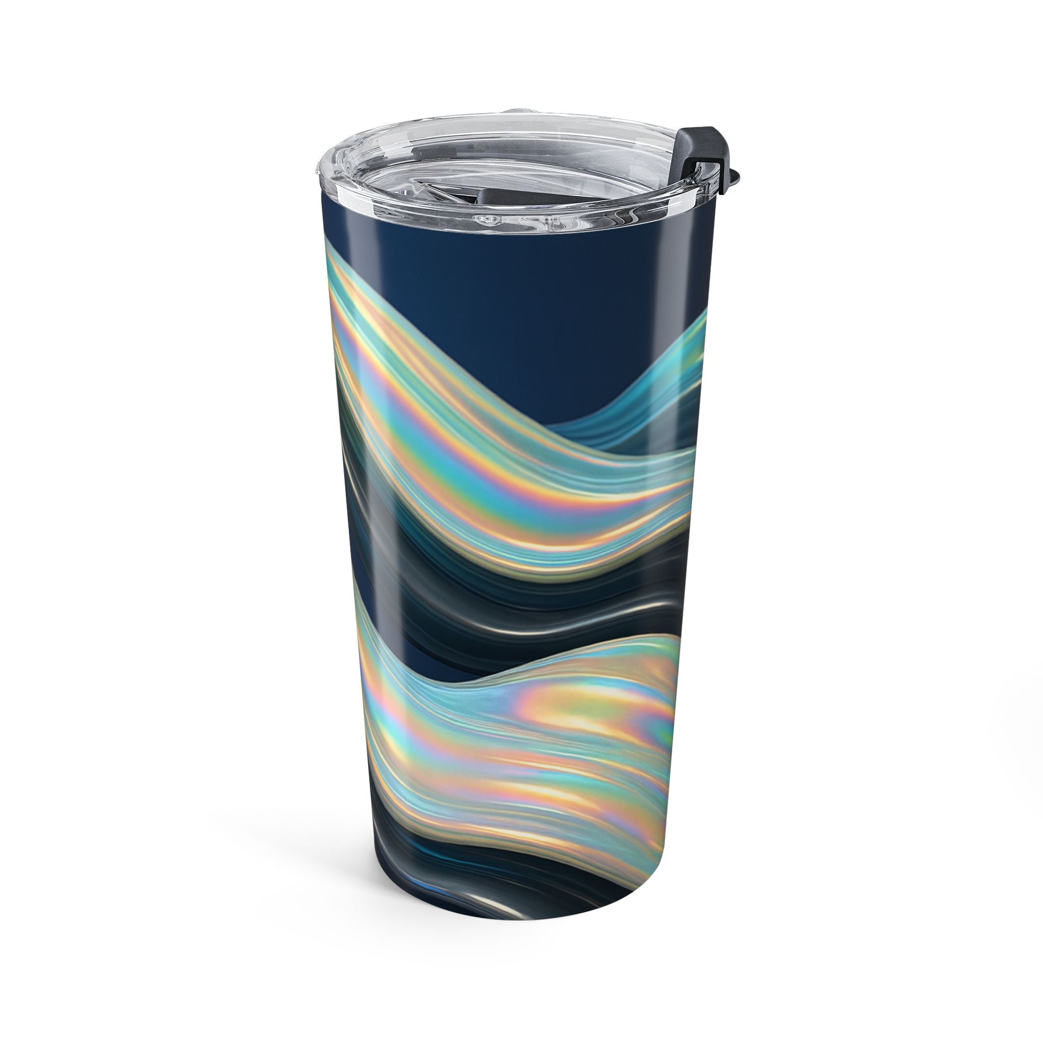 20oz Swirl Tumbler — Iridescent Wave Stainless Travel Cup