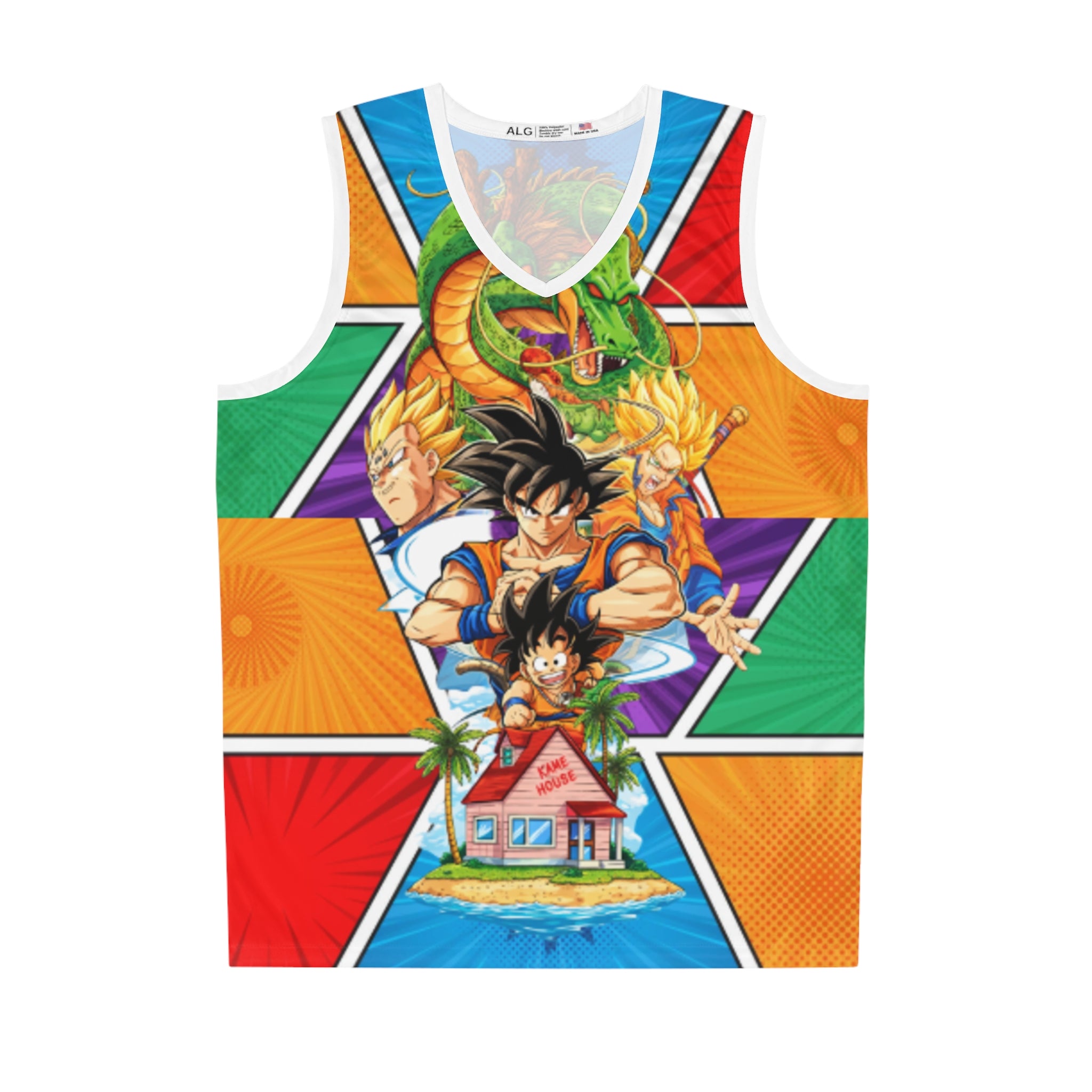 Dragon Ball Z All-Over Print Basketball Jersey
