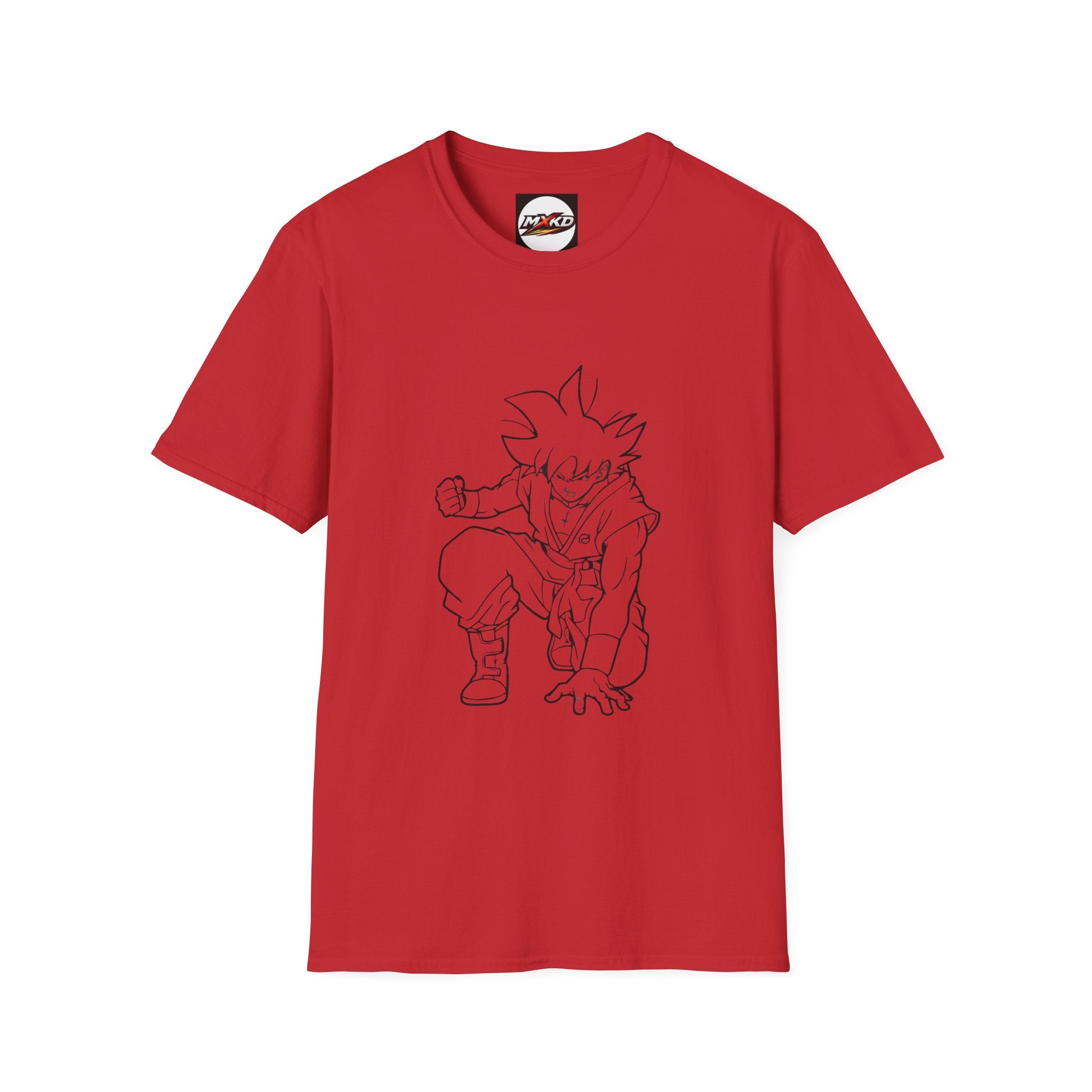 Dragon Ball Goku Sketch T-Shirt — Anime Line Art Tee with Japanese Text