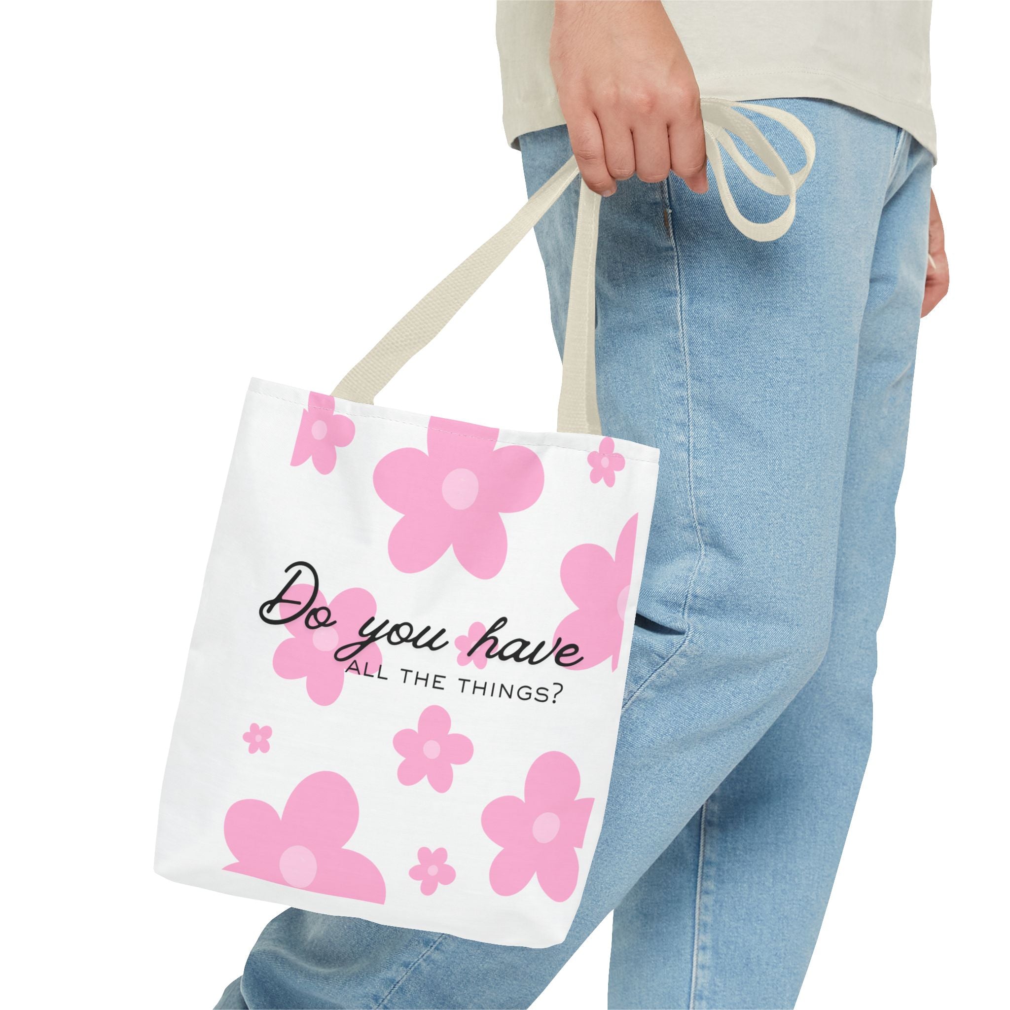 'Do You Have All The Things?' & 'Spend The Night Bag' Reversible AOP Shopper Tote Bag