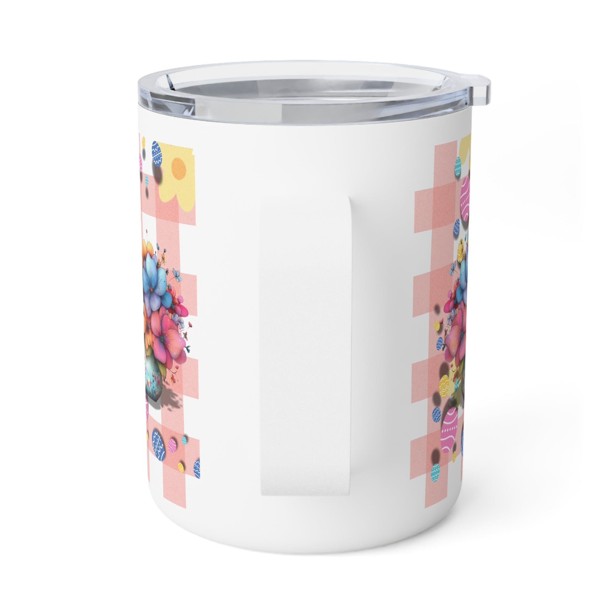 Easter Floral Egg 10oz Insulated Coffee Mug