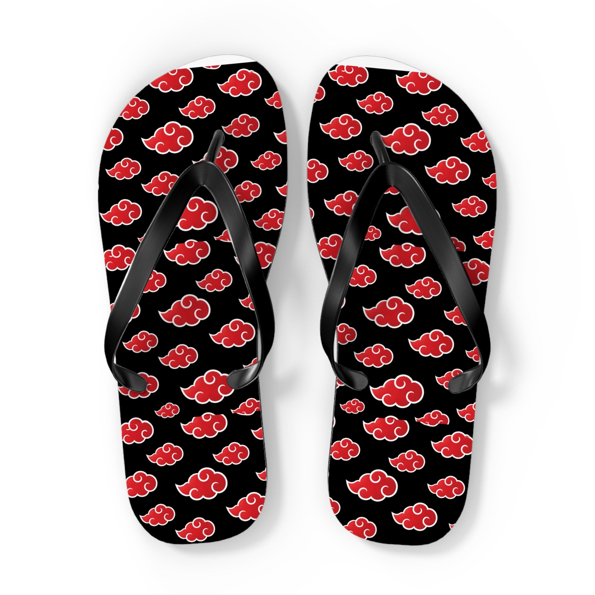 Akatsuki Cloud Flip Flops – Anime Pattern Beach Sandals