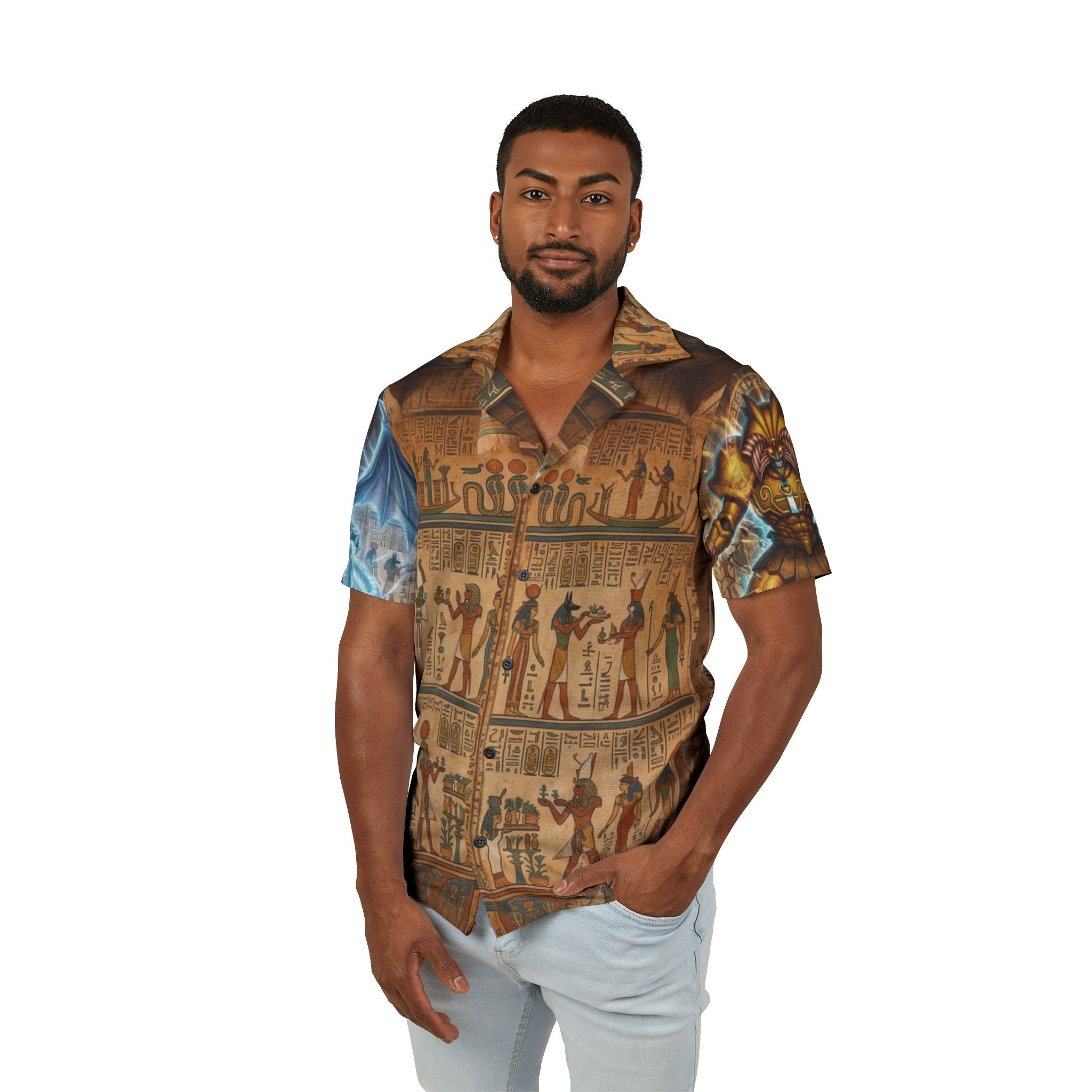 Blue-Eyes White Dragon Hawaiian Shirt — Seto Kaiba All-Over Print