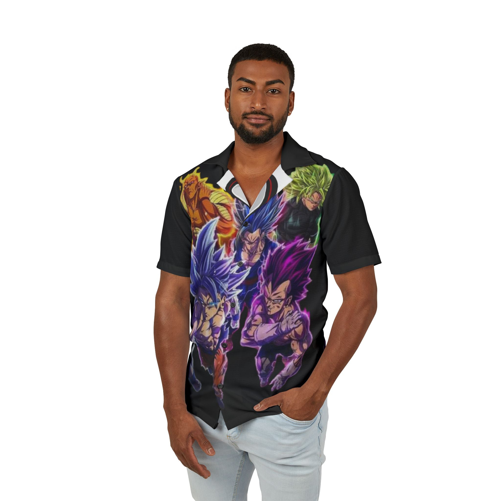 Dragon Ball Z Hawaiian Shirt - Super Team Camp Shirt