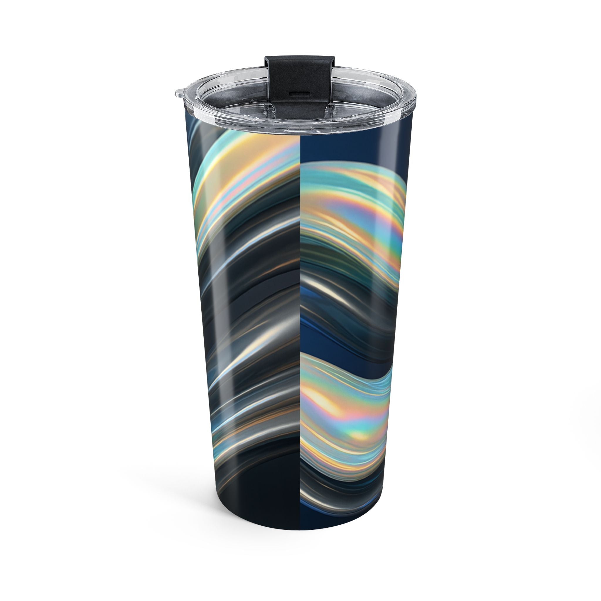 20oz Swirl Tumbler — Iridescent Wave Stainless Travel Cup