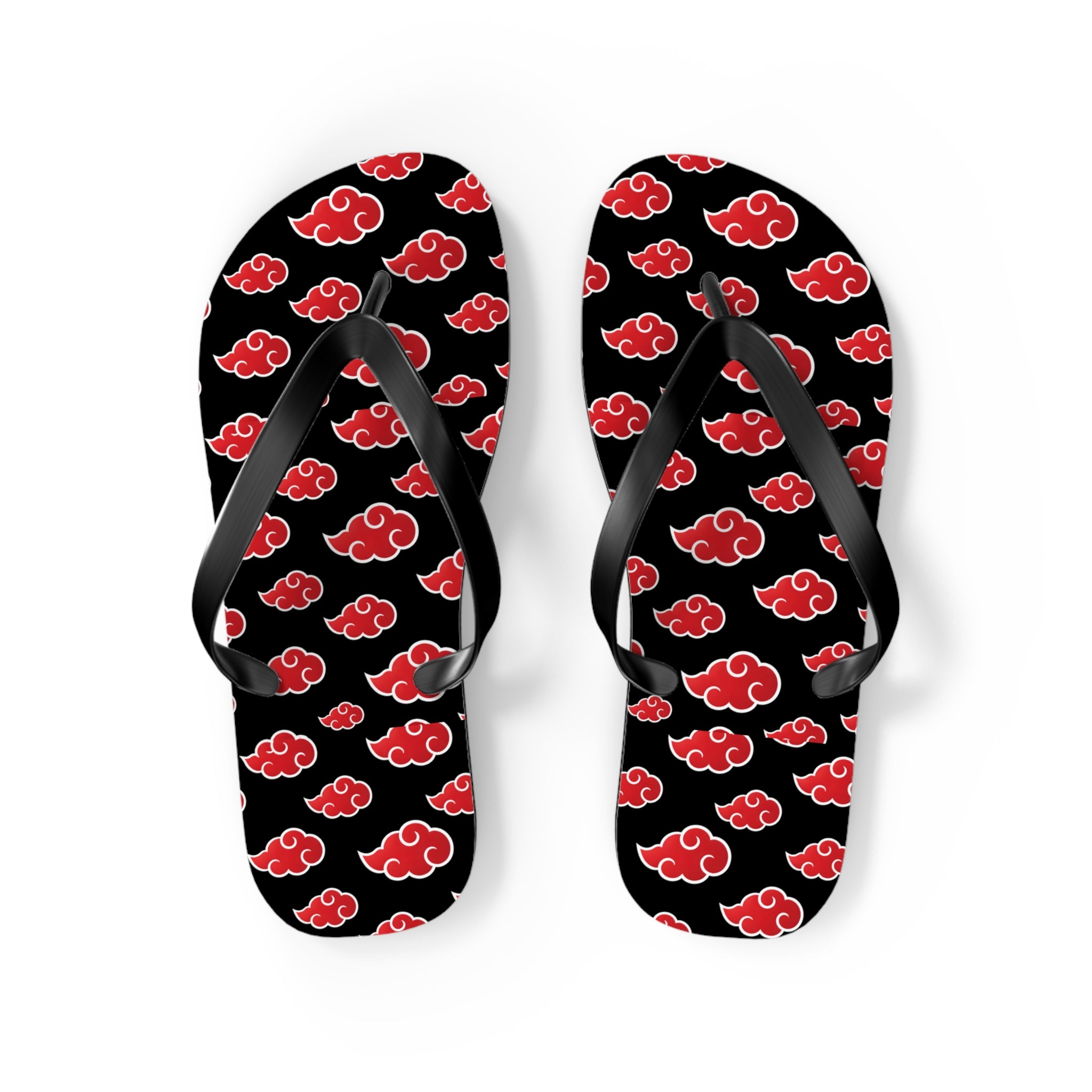 Akatsuki Cloud Flip Flops – Anime Pattern Beach Sandals