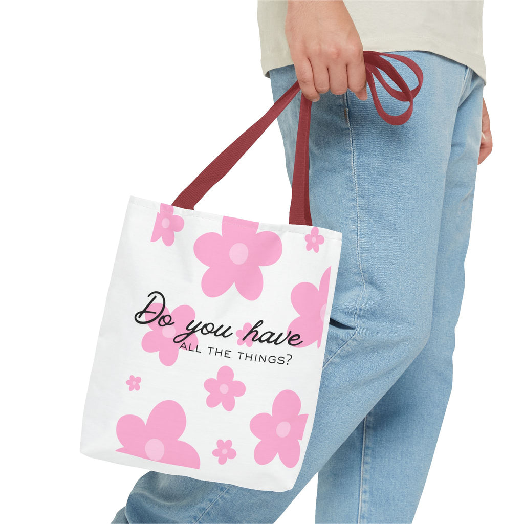 'Do You Have All The Things?' & 'Spend The Night Bag' Reversible AOP Shopper Tote Bag