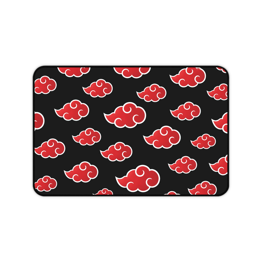 Akatsuki Cloud Desk Mat — Anime Red Cloud Mouse Pad
