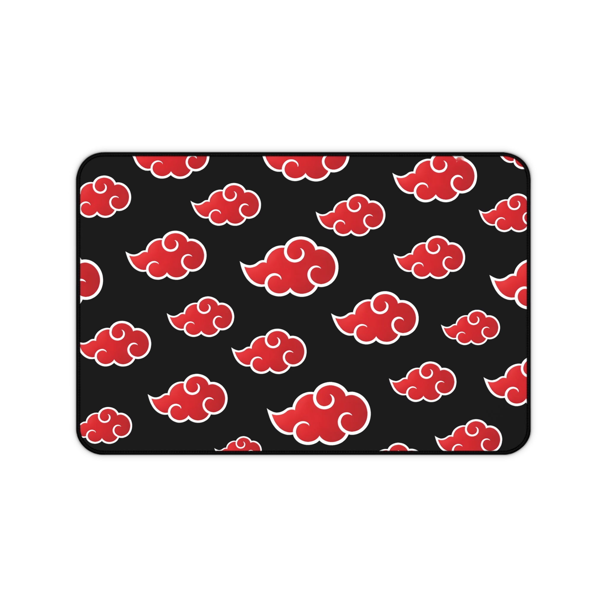 Akatsuki Cloud Desk Mat — Anime Red Cloud Mouse Pad
