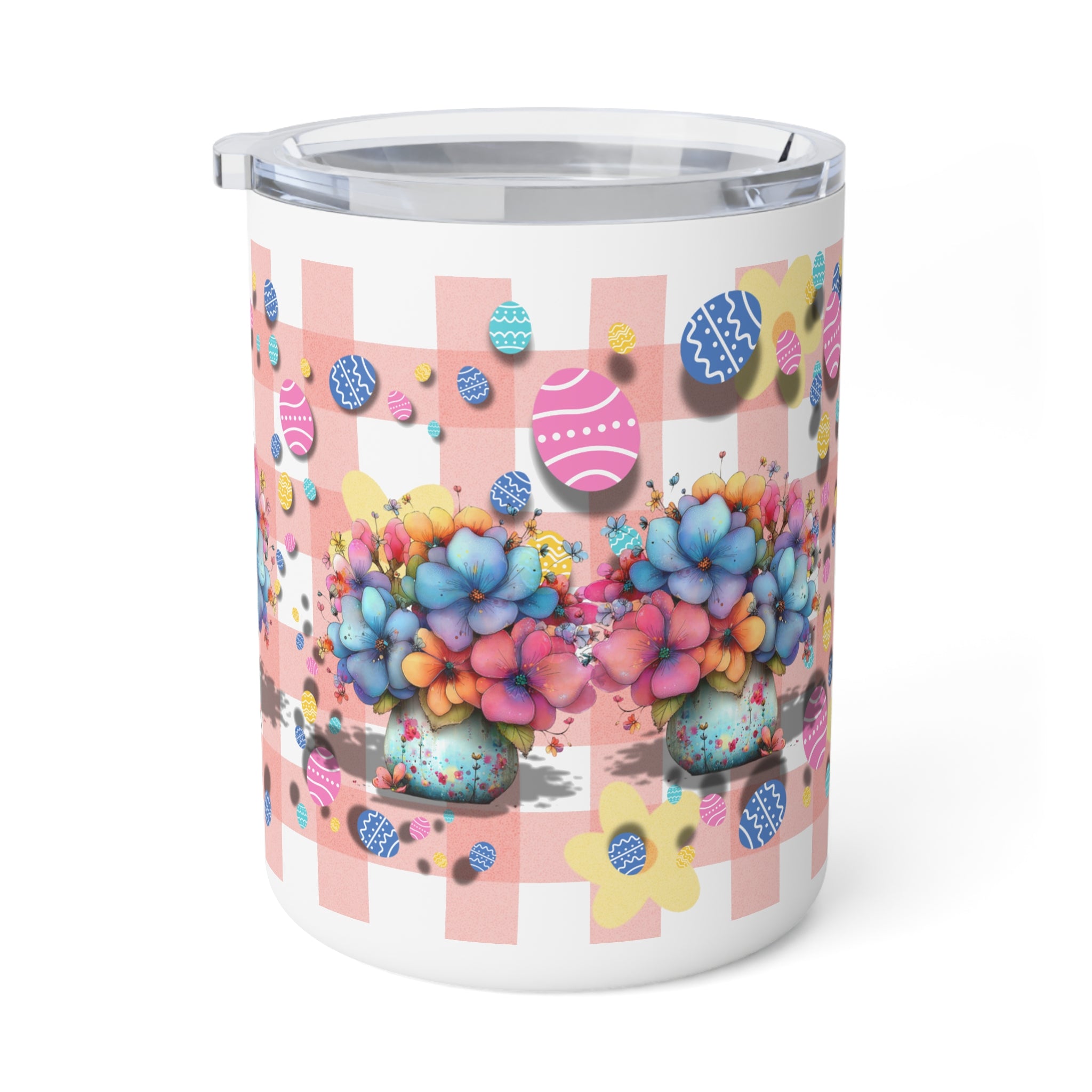 Easter Floral Egg 10oz Insulated Coffee Mug