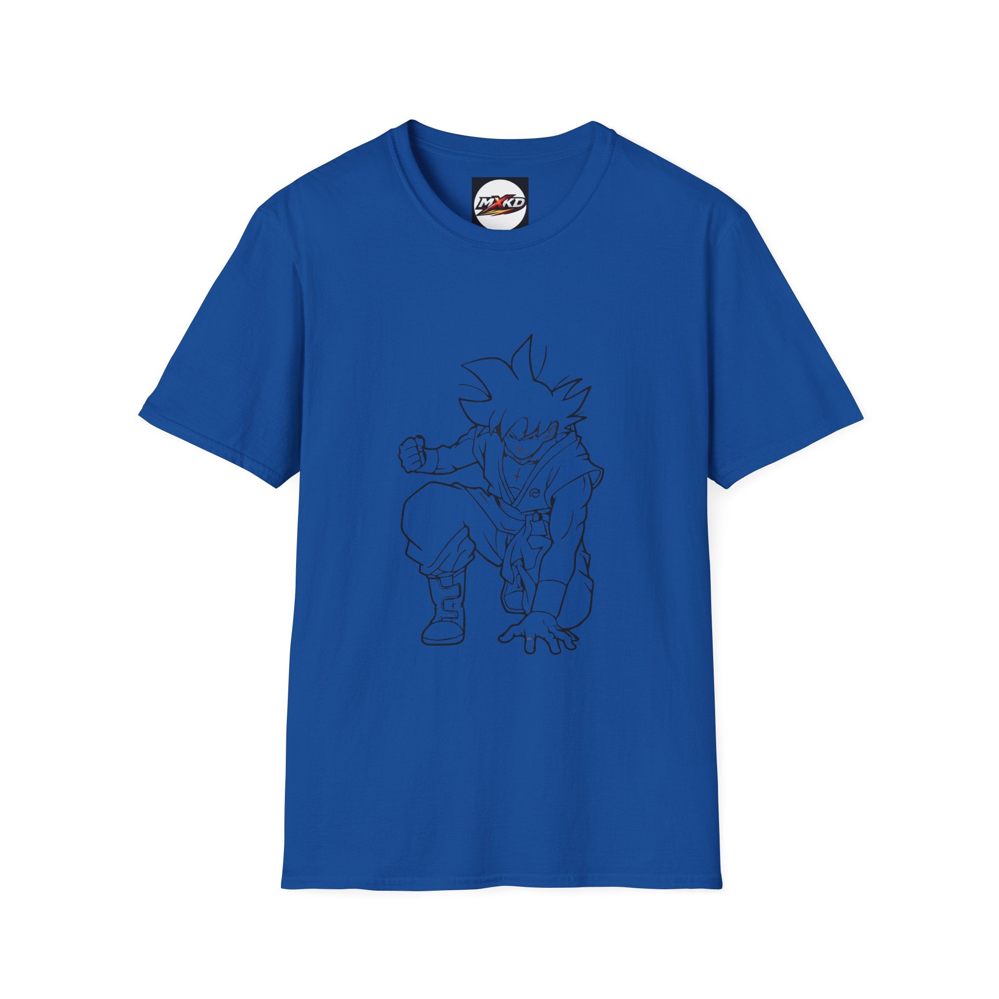 Dragon Ball Goku Sketch T-Shirt — Anime Line Art Tee with Japanese Text