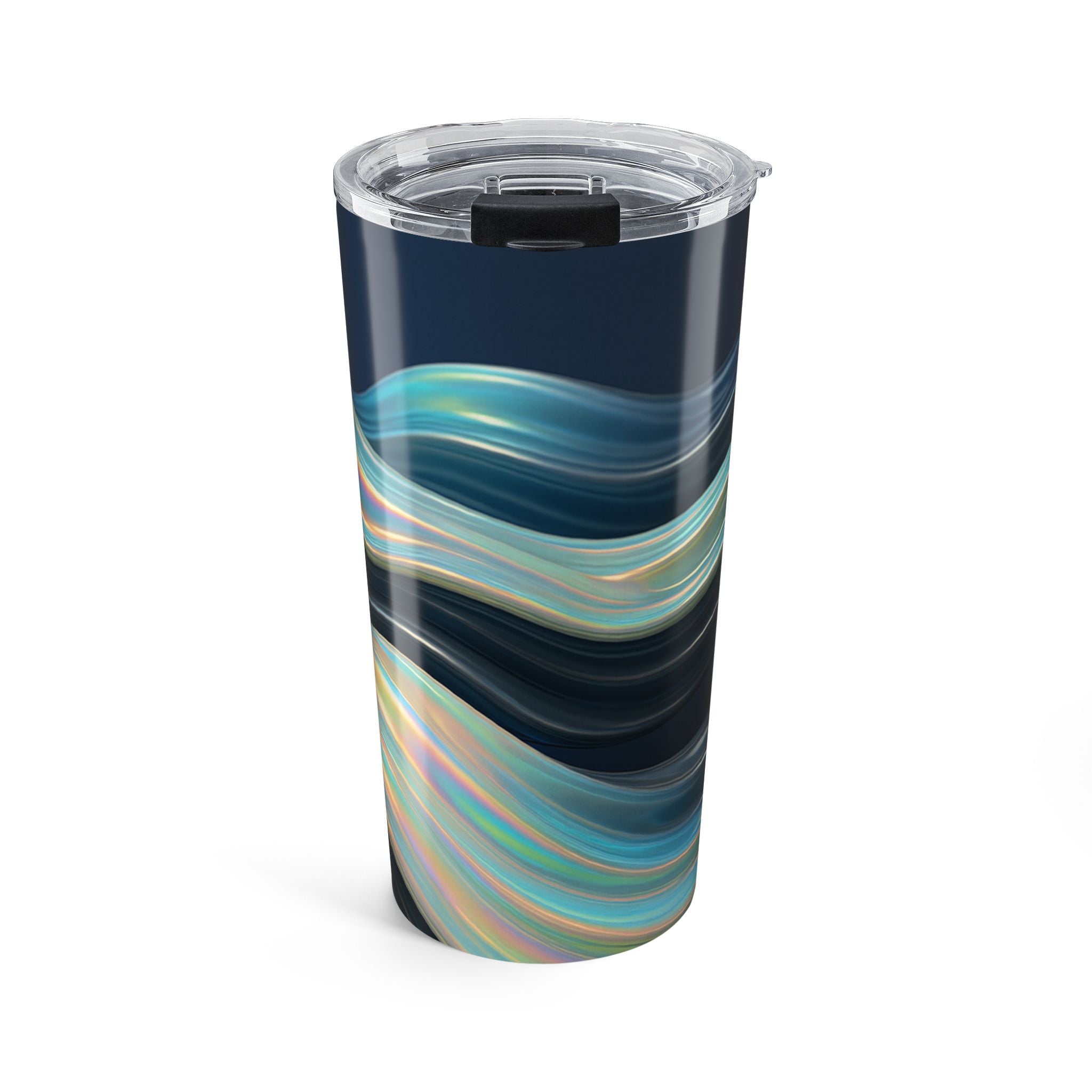 20oz Swirl Tumbler — Iridescent Wave Stainless Travel Cup