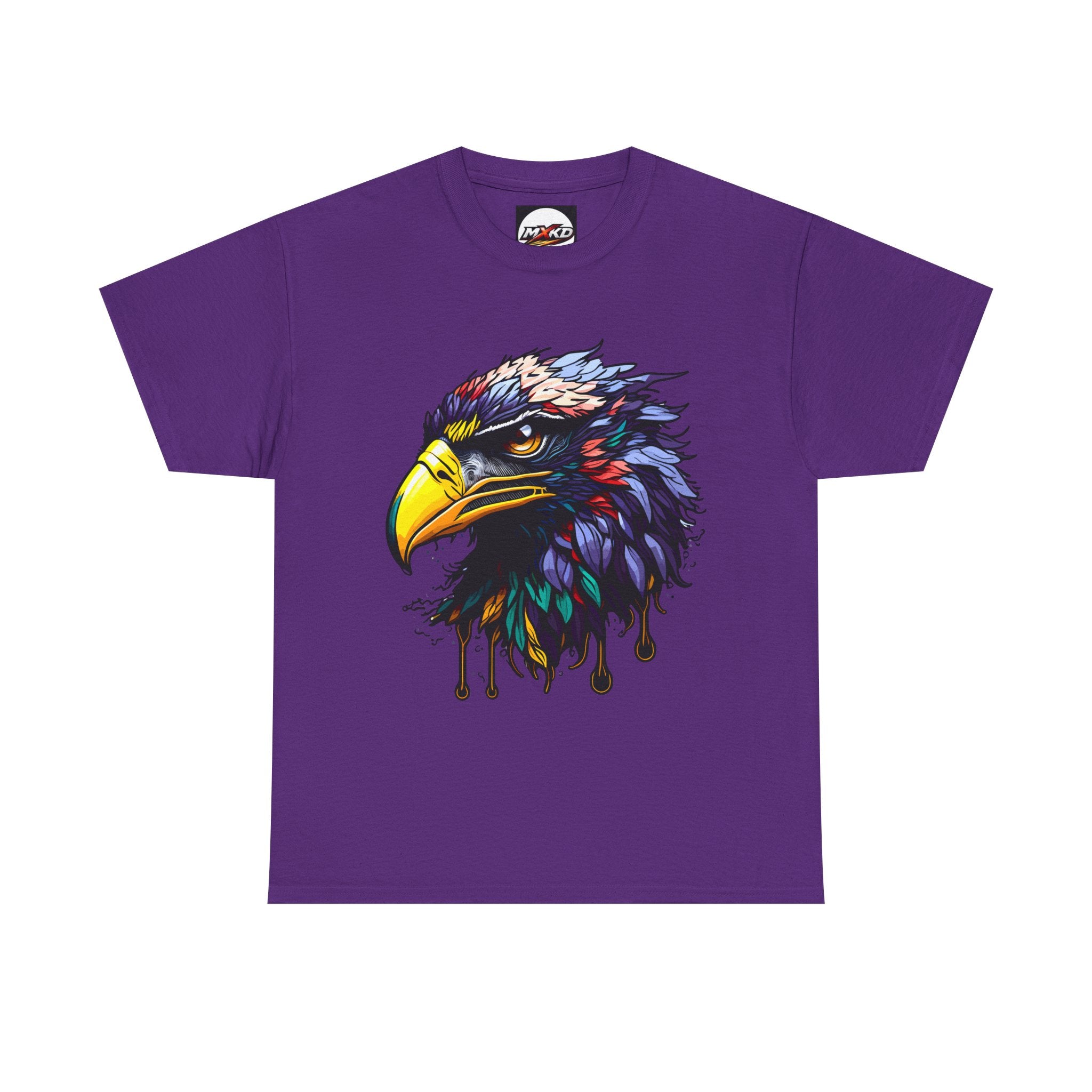 Colorful Drip Eagle T-Shirt — Vibrant Bird Head Graphic Tee