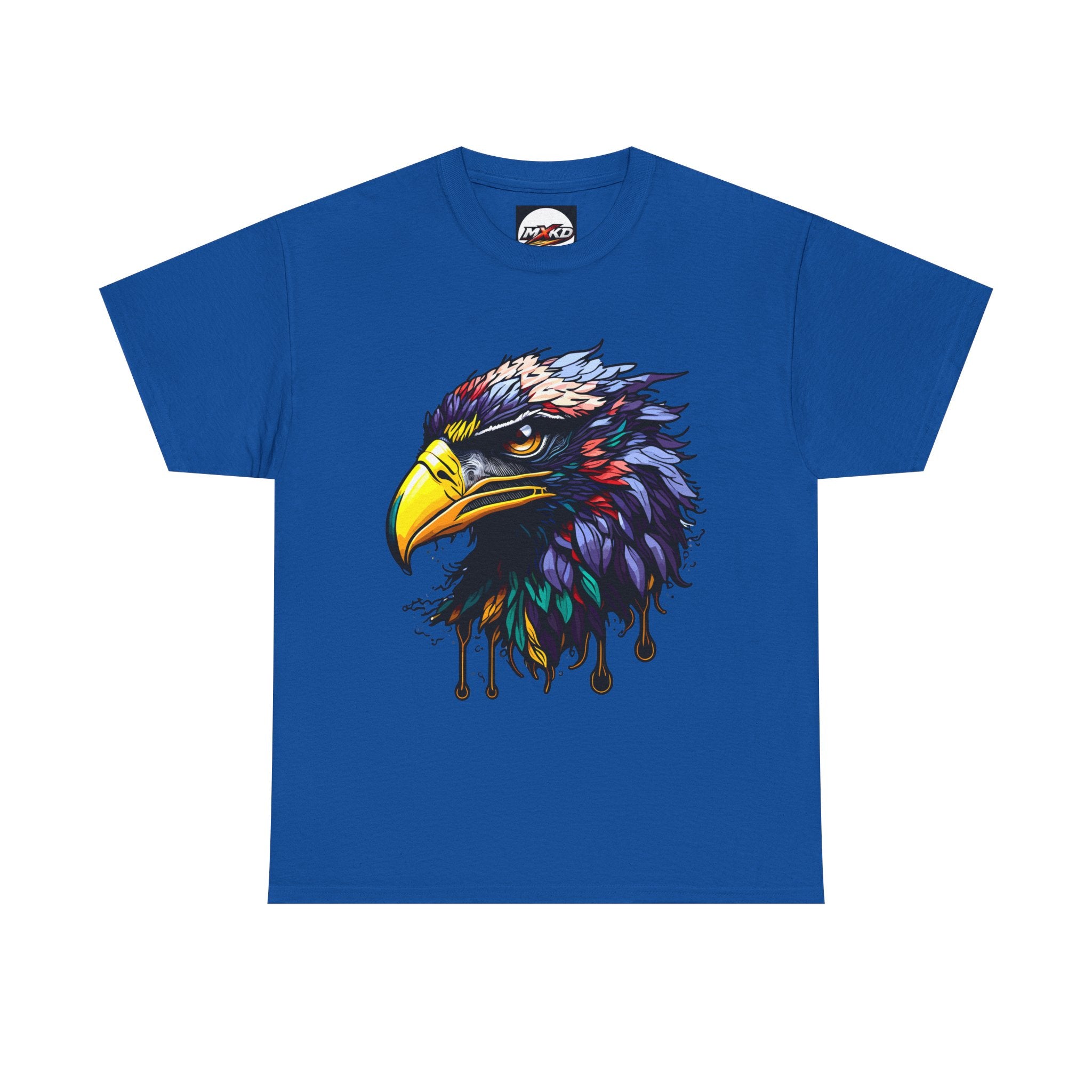 Colorful Drip Eagle T-Shirt — Vibrant Bird Head Graphic Tee