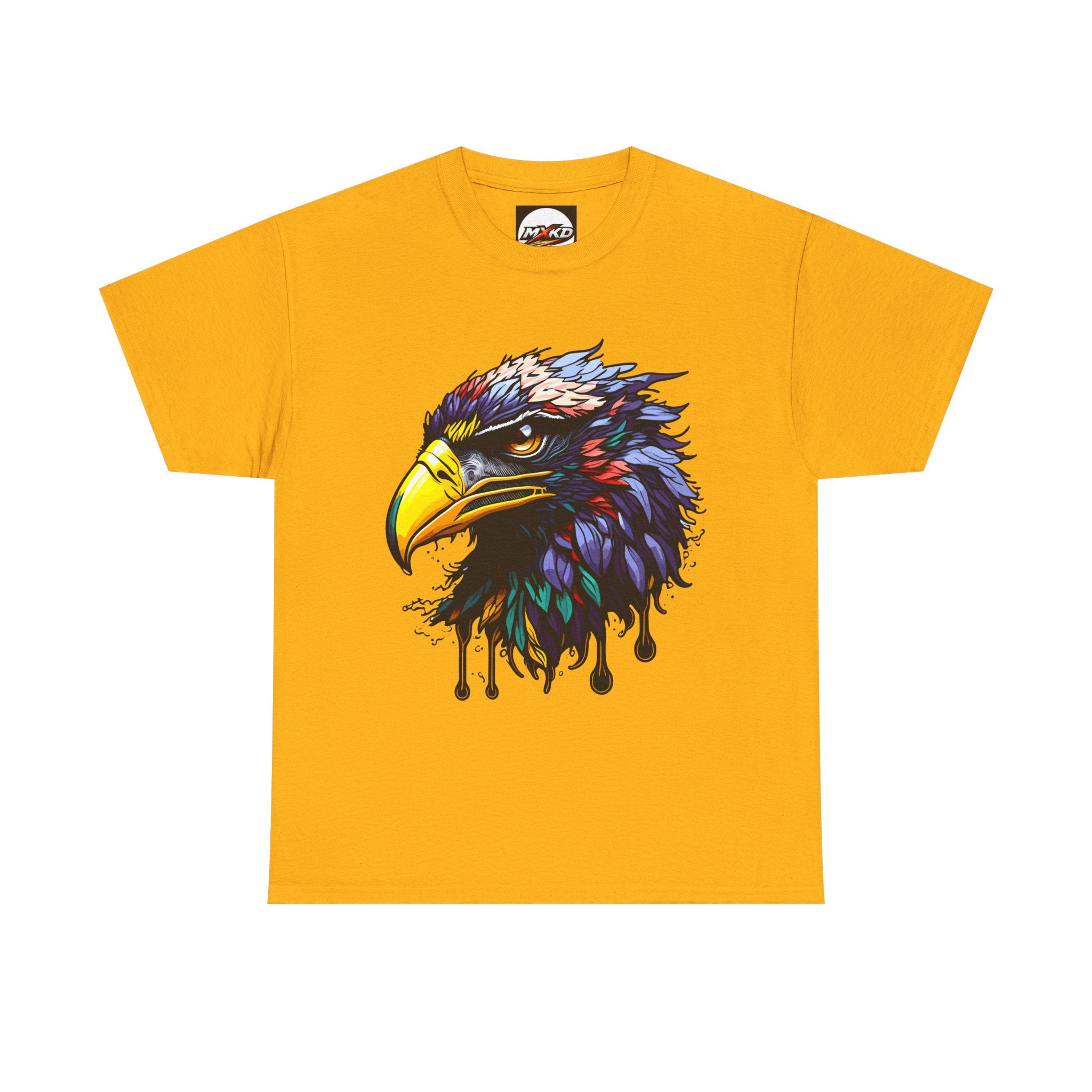 Colorful Drip Eagle T-Shirt — Vibrant Bird Head Graphic Tee