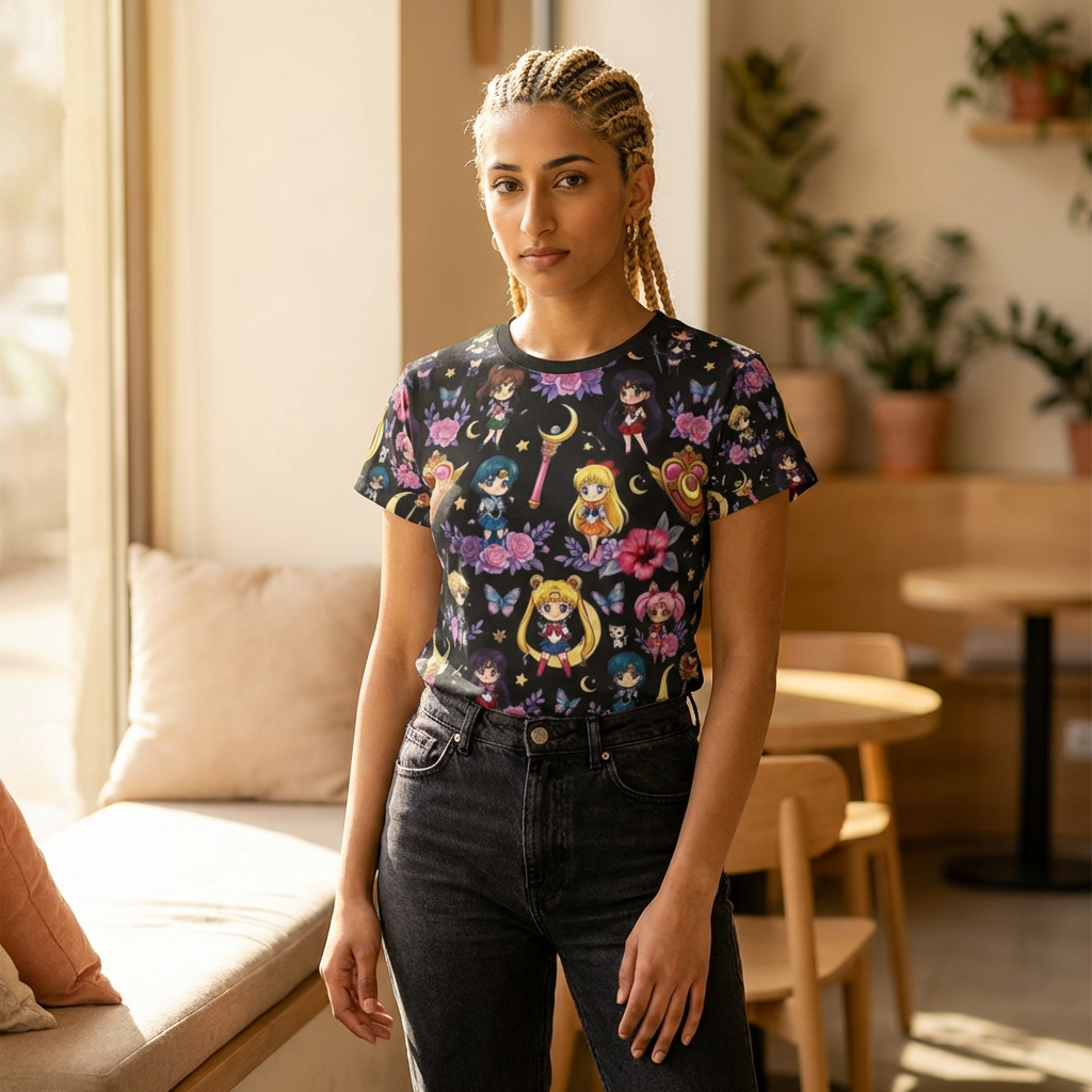 Sailor Moon Chibi All-Over Print Women's Tee