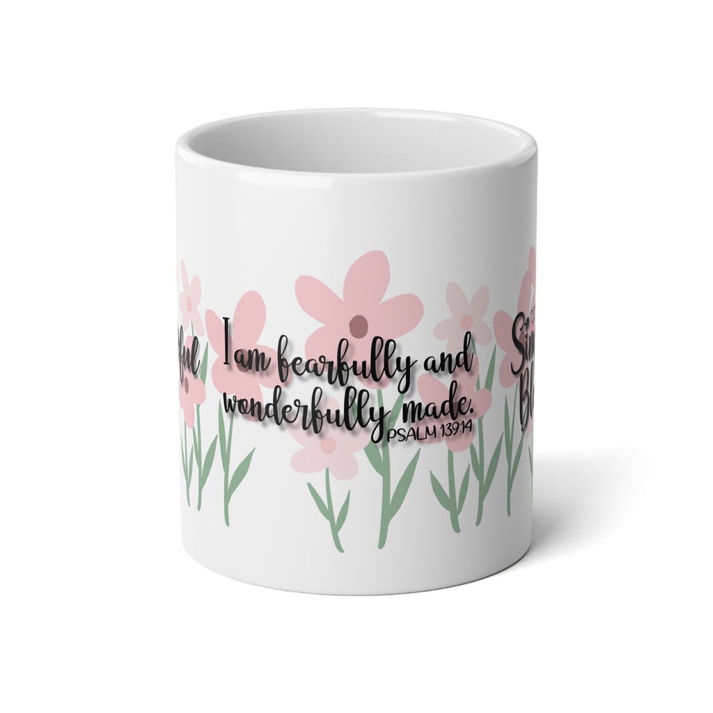 Christian faith  "I am fearfully and wonderfully made" Inspirational Christian Coffee Cup