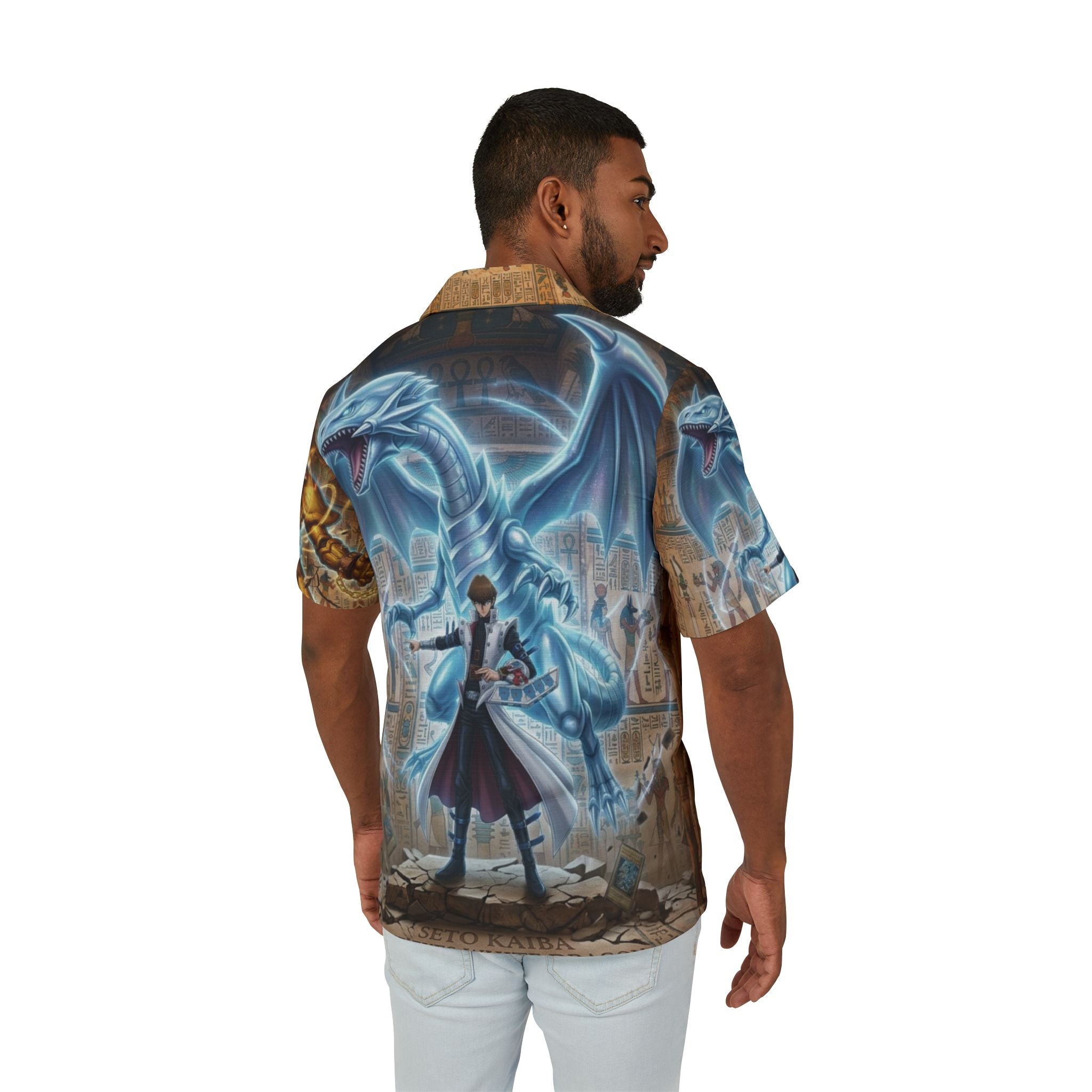 Blue-Eyes White Dragon Hawaiian Shirt — Seto Kaiba All-Over Print