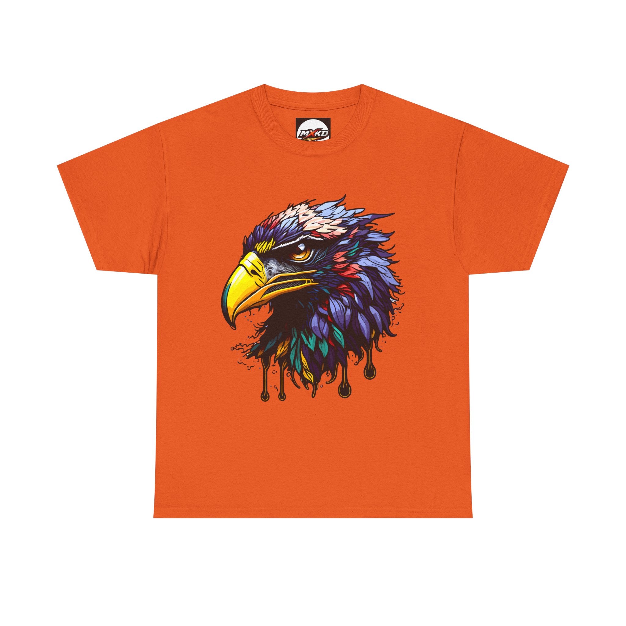 Colorful Drip Eagle T-Shirt — Vibrant Bird Head Graphic Tee