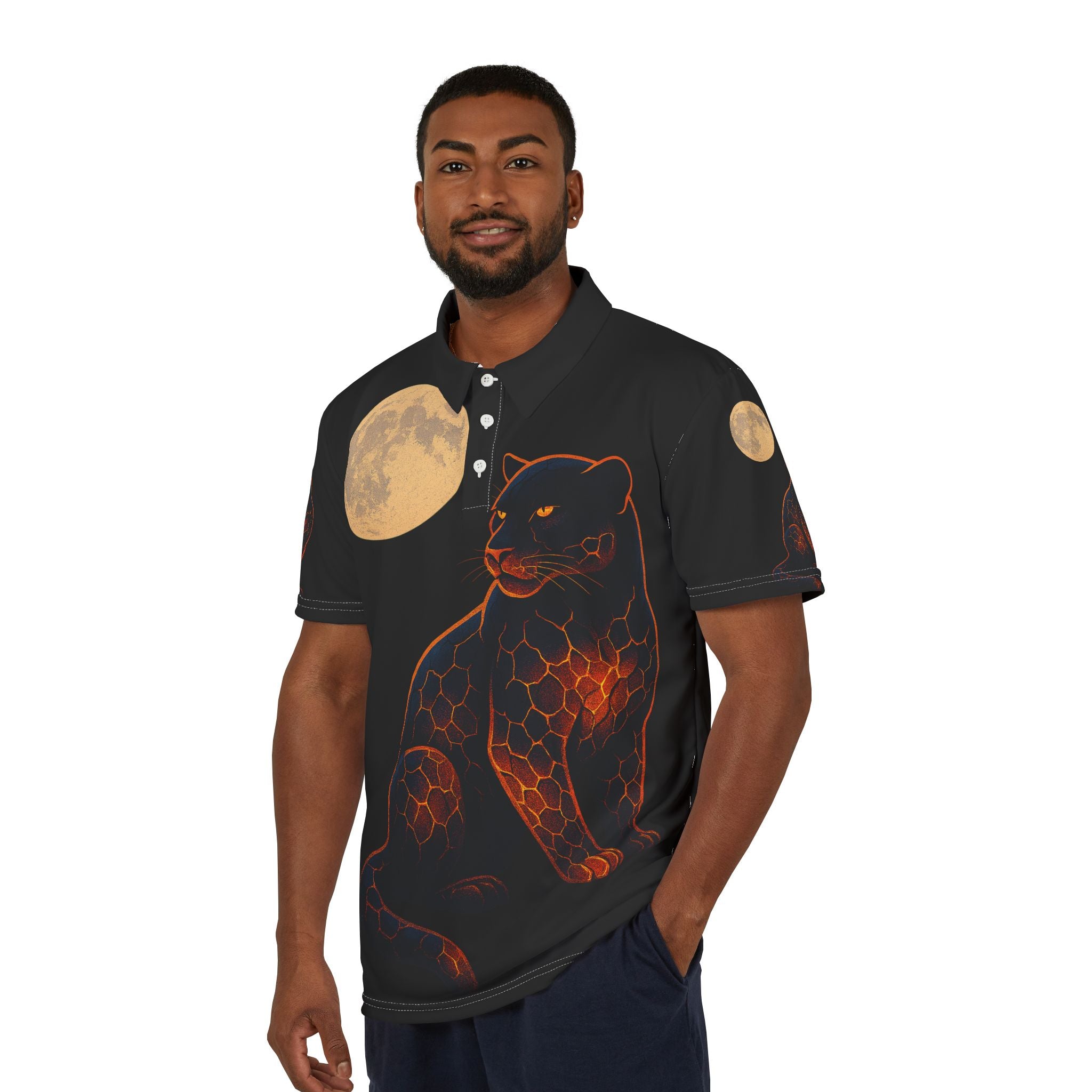 Moonlit Ember Panther Polo