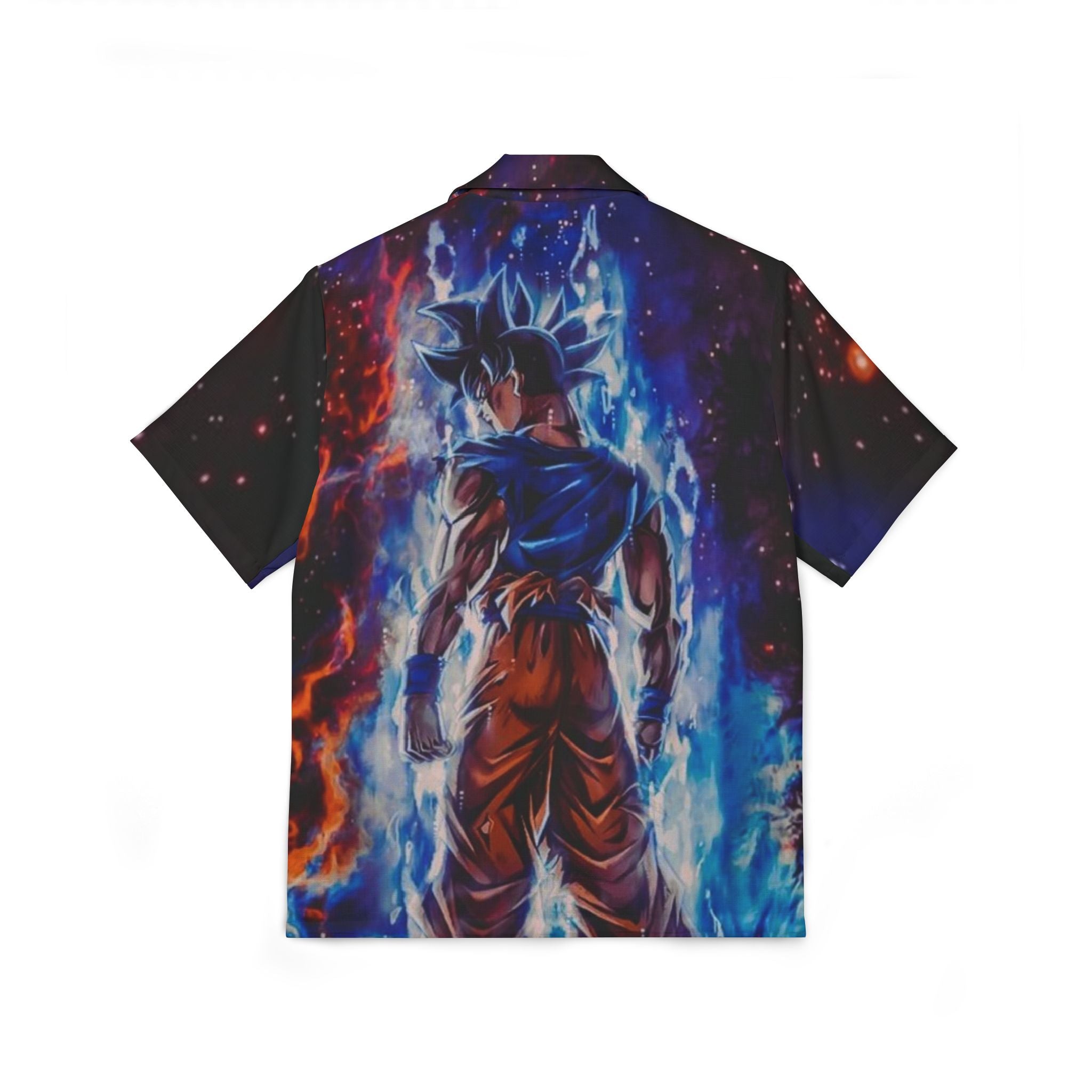 Goku Super Saiyan Aura Hawaiian Shirt — Anime AOP Camp Shirt