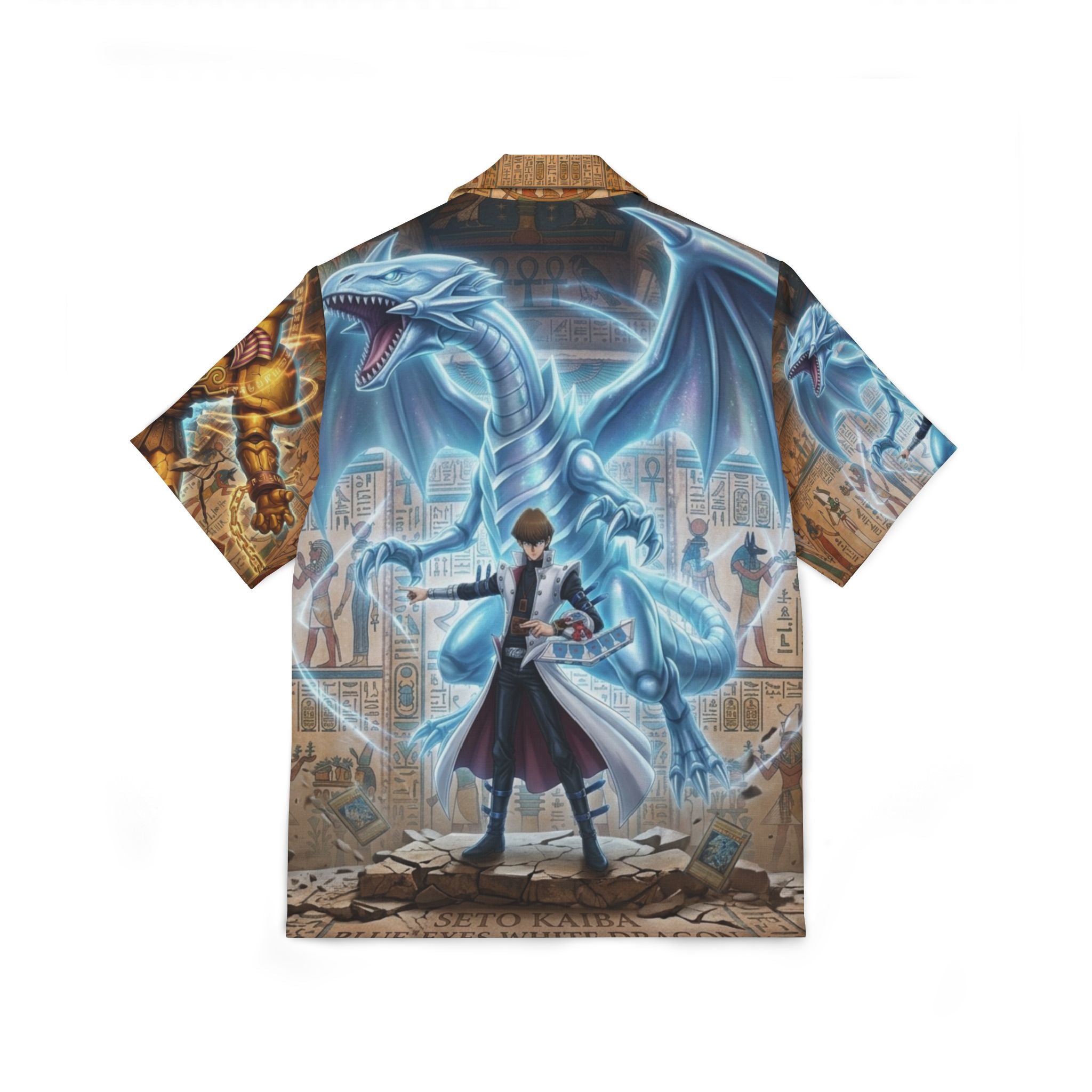 Blue-Eyes White Dragon Hawaiian Shirt — Seto Kaiba All-Over Print