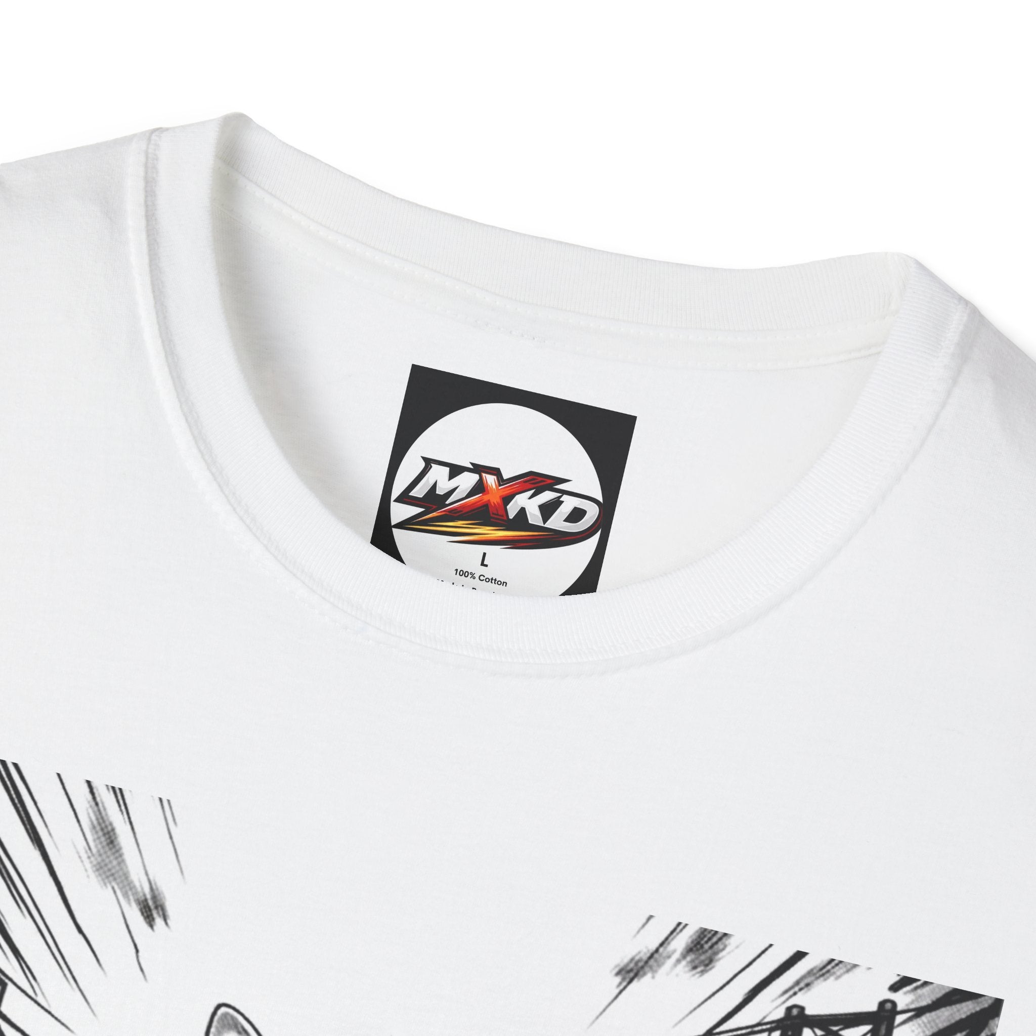 Cat Samurai T‑Shirt — Urban Noir Graphic Tee (Mxkd)