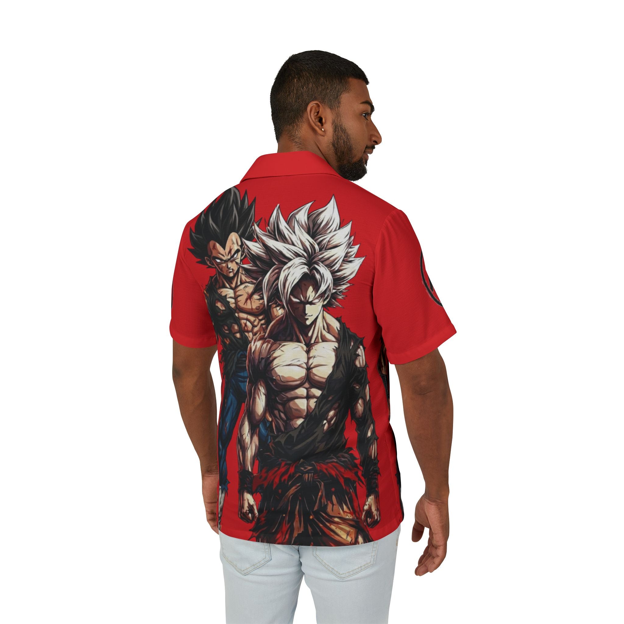 Dragon Ball Hawaiian Camp Shirt — Goku & Vegeta AOP