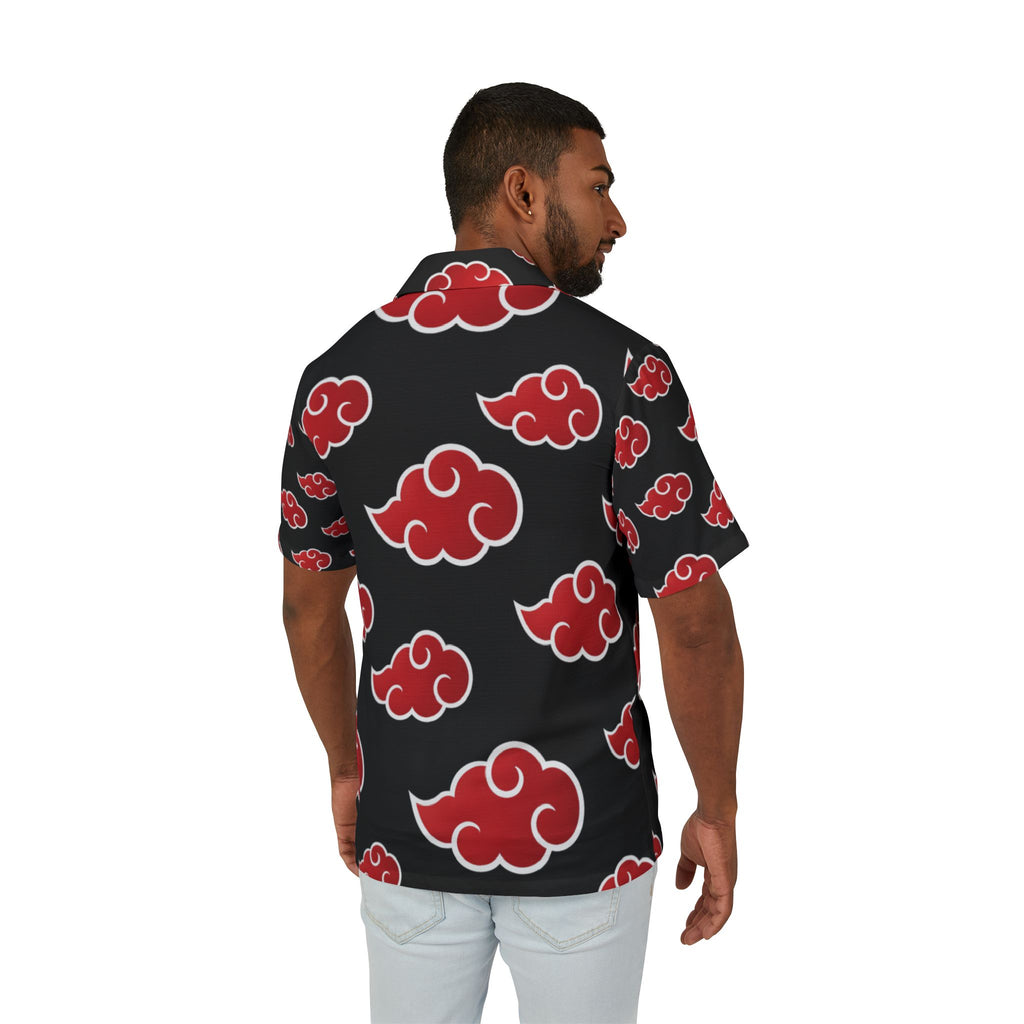 Akatsuki Cloud Hawaiian Shirt — Men's Anime Pattern Camp Shirt