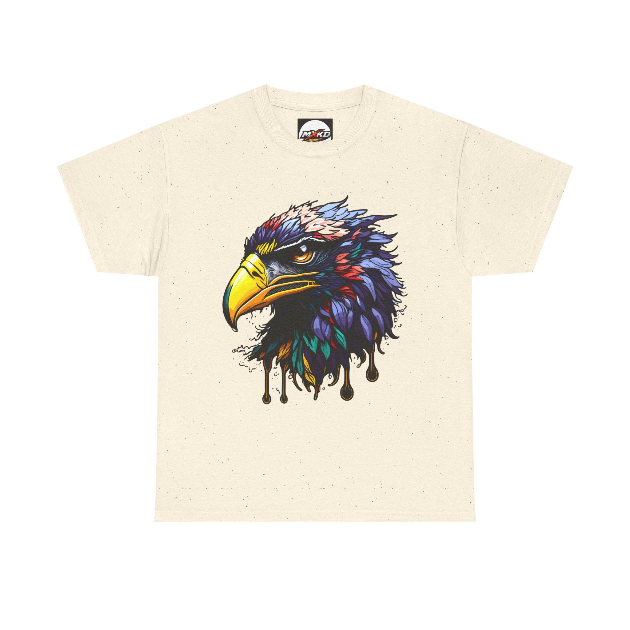 Colorful Drip Eagle T-Shirt — Vibrant Bird Head Graphic Tee