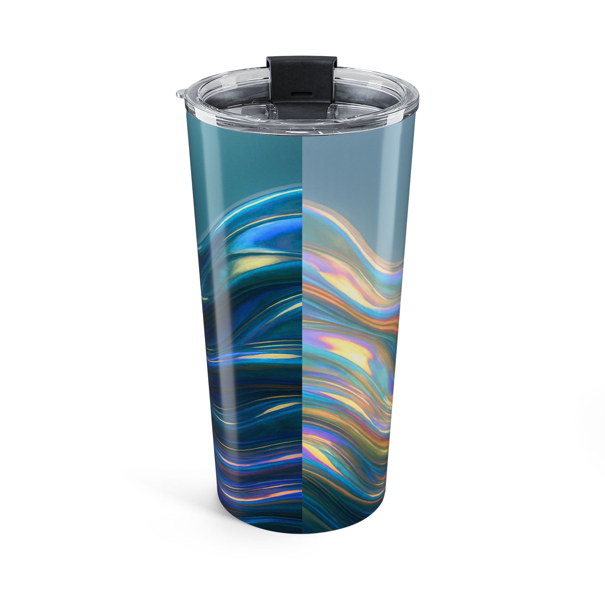 20oz Iridescent Wave Tumbler — Double-Wall Travel Cup
