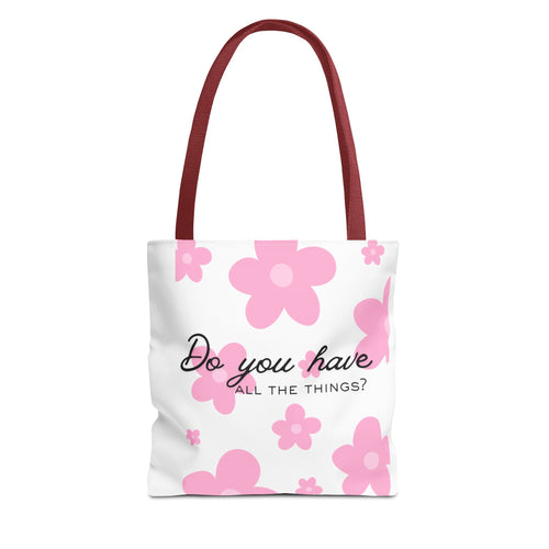 'Do You Have All The Things?' & 'Spend The Night Bag' Reversible AOP Shopper Tote Bag