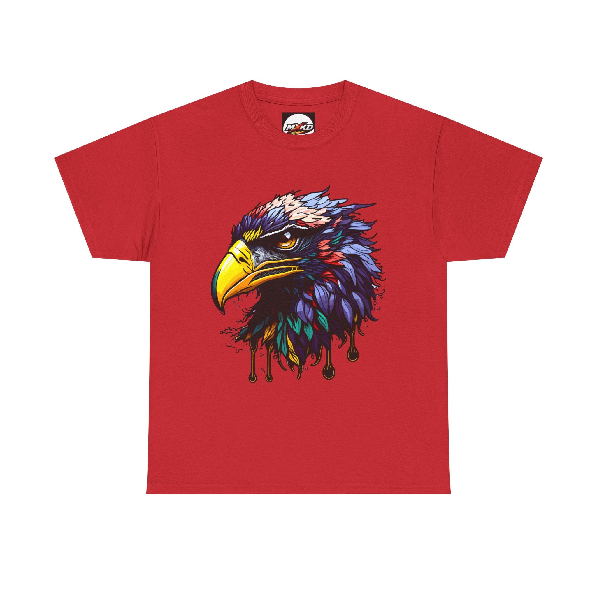 Colorful Drip Eagle T-Shirt — Vibrant Bird Head Graphic Tee