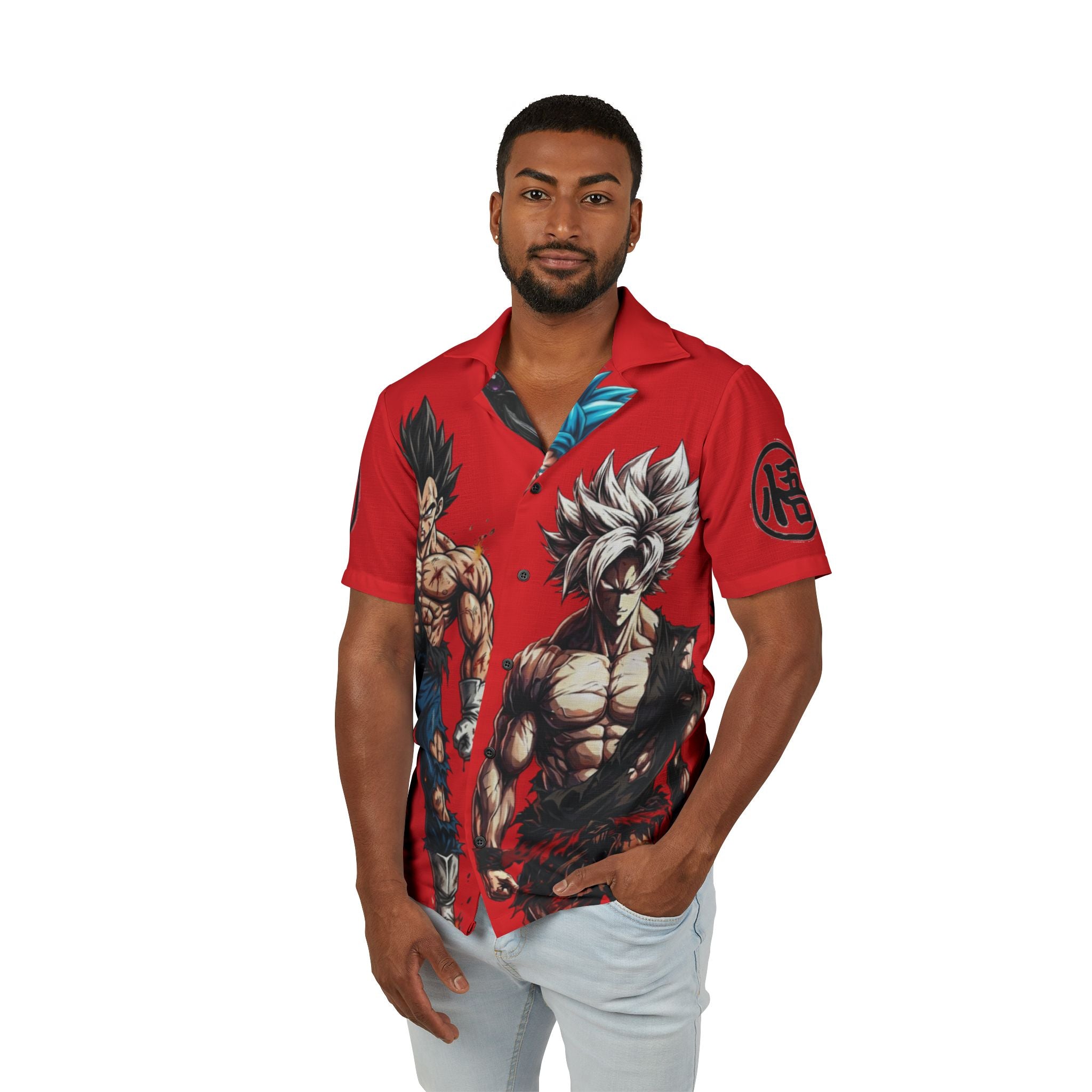 Dragon Ball Hawaiian Camp Shirt — Goku & Vegeta AOP