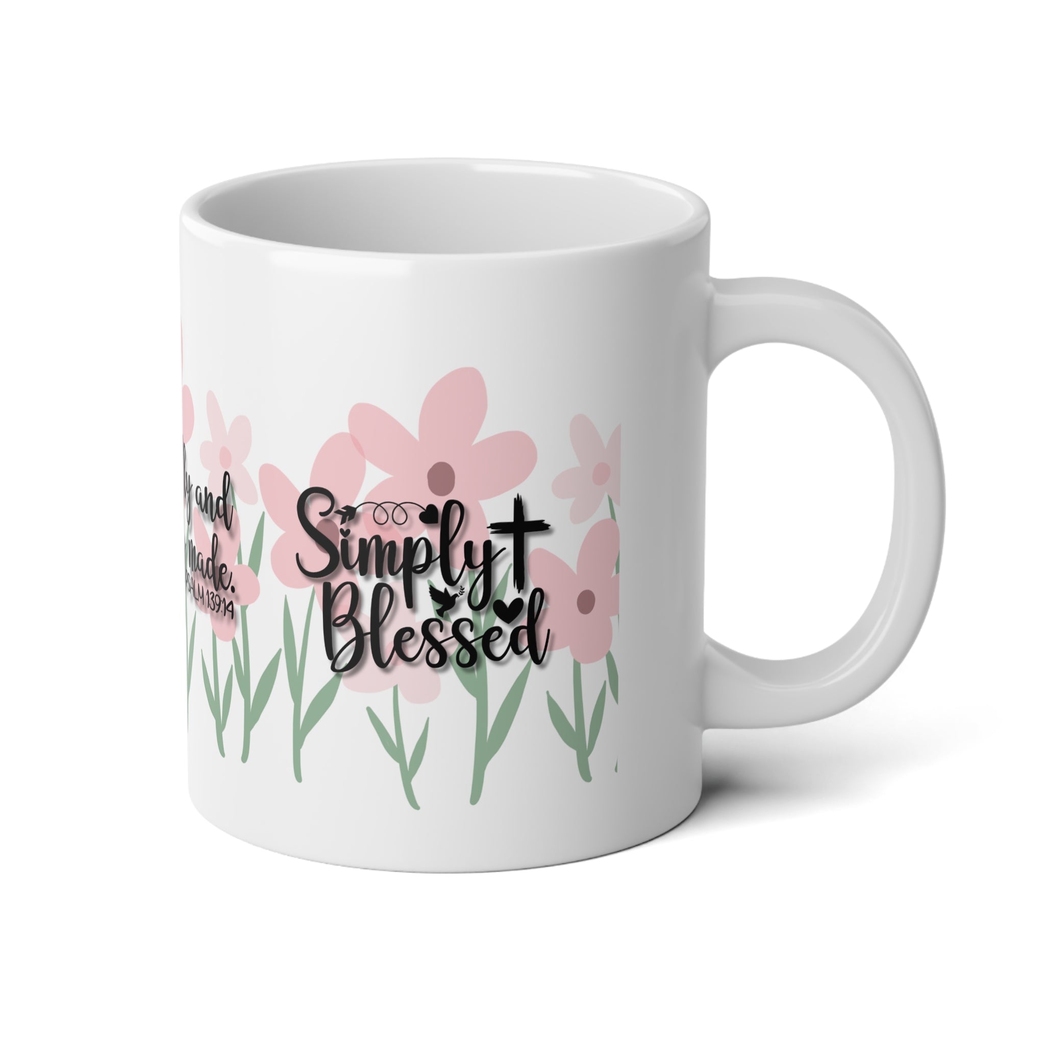 Christian faith  "I am fearfully and wonderfully made" Inspirational Christian Coffee Cup